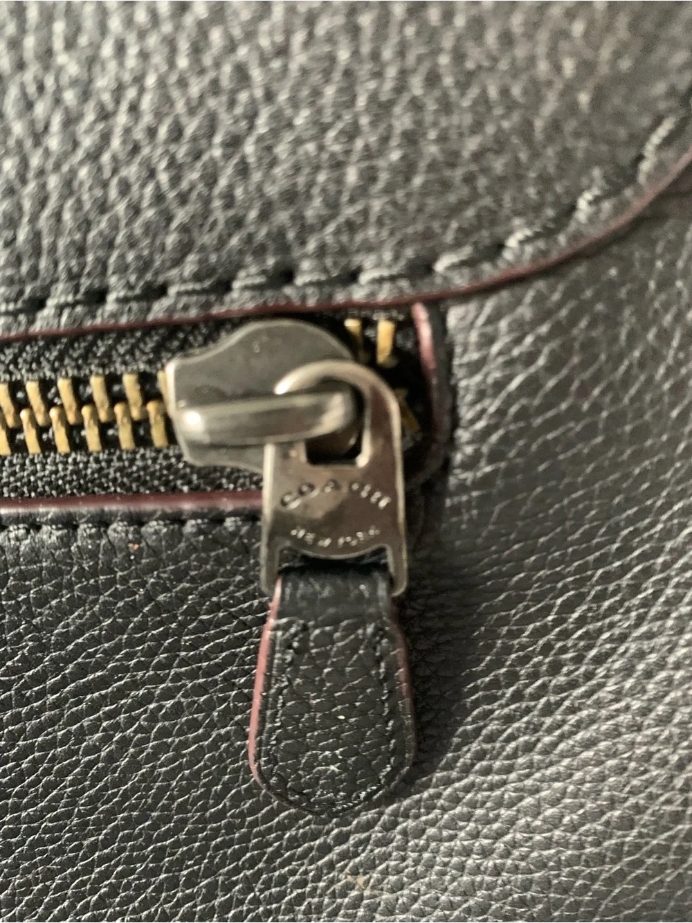 Coach Black Leather Metropolitan Messenger Bag for Men